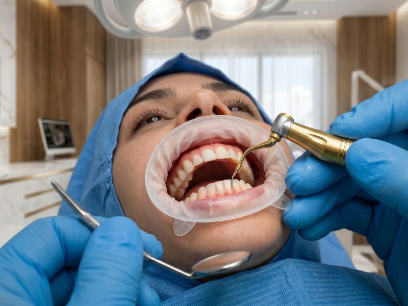 Gum treatment — periodontal scaling procedure